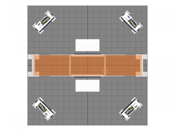 RE-9041 Island Rental Trade Show Exhibit -- Plan View