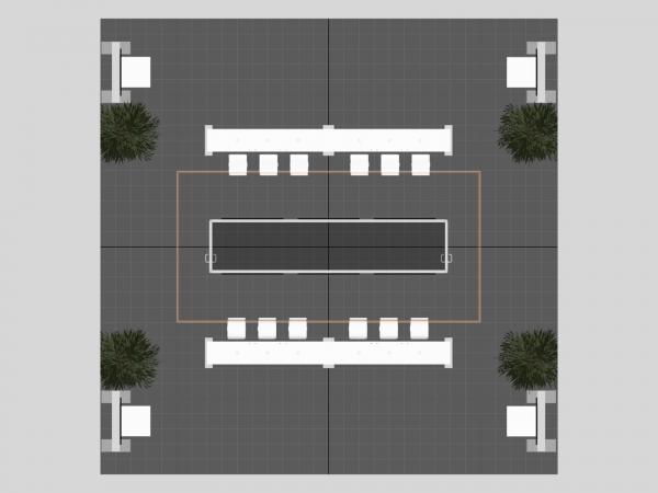 VK-5176 Island Trade Show Exhibit -- Plan View