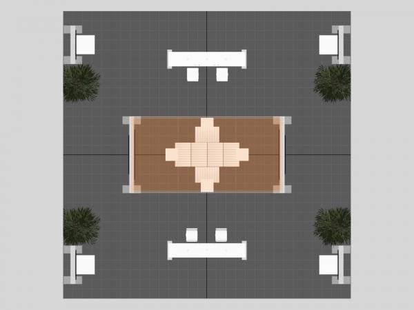 VK-5174 Island Trade Show Exhibit -- Plan View