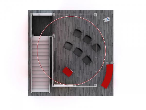 RE-9112 Trade Show Double-Deck Exhibit -- Plan Lower