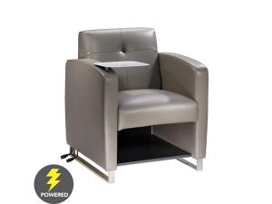 Tech Tablet Chair w/ Power (CECH-018)-- Trade Show Rental Furniture