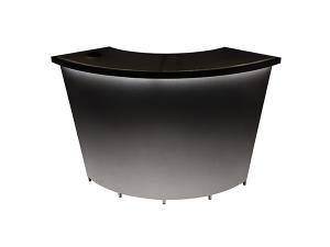 CEBR-004 Midtown Powered Counter with Lights -- Trade Show Rental Furniture