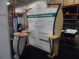 VK-1319 Visionary Designs Hybrid Exhibit with MOD-1317 iPad Clamshell and VK-1662 Perfect 10 Counter with iPad Frame -- Image 1