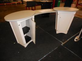 LTK-1010 Double Pedestal with Counter and Locking Storage -- Image 3