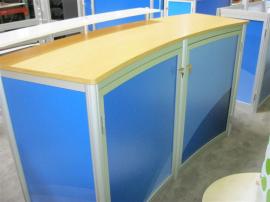 Custom Counters with Locking Storage Doors. Also ECO-11C Storage Counter, (2) ECO-12K iPad Kiosks -- Image 2