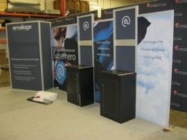 eSmart ECO-2059 with Tension Fabric Graphics, Large Storage Closet, Cabinets with Locking Doors, and LED Lighting -- Image 2