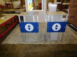 (2) eSmart ECO-26C Modular Pedestals with Direct Print Graphic