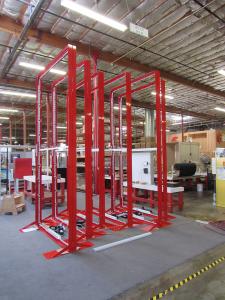 (6) 12 ft. High x 6 ft. Wide Double-sided SuperNova LED Lightboxes Powder-coated Read (shown without graphics)