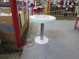MOD-1453 Bistro Charging Table with Wireless/Wired Ports and Programmable RGB Accent Perimeter Lights