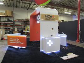 Custom Boomerang Charging Tables with Locking Storage and Graphics