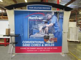 Modified VK-1231 Sacagawea Portable Display with Arch Canopy, Header, Workstation, USB Charging Ports, and Stem Lights