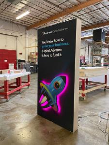 Custom Stand (Wood Construction) with SEG Fabric Graphic