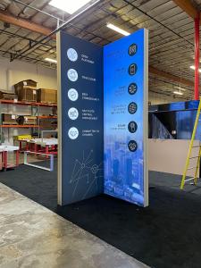 Super Nova Lightbox Tower with SEG Fabric Graphics -- View 3