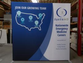 TF-510 Aero Freestanding Display with a Pillowcase Fabric Graphic