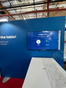 RENTAL: Inline Design with 232 in Wide x 96 in High Backwall -- View 2