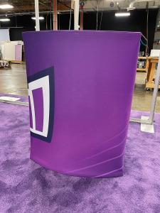 SYM-417 Symphony Portable Counter with Tension Fabric Graphic and Shelving