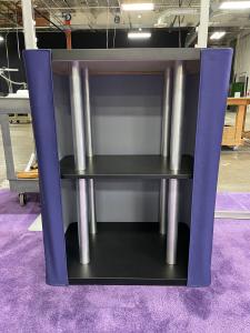 SYM-416 Symphony Portable Counter with Tension Fabric Graphic and Shelving