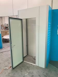 RENTAL: Modified RE-9106 Island Design with Curved Gravitee System Panels -- View 2