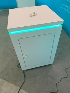 RENTAL: Modified RE-9106 Island Design with Curved Gravitee System Panels -- View 3