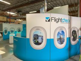 RENTAL: Modified RE-9106 Island Design with Curved Gravitee System Panels -- View 4