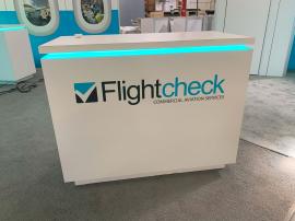 RENTAL: Modified RE-9106 Island Design with Curved Gravitee System Panels -- View 5