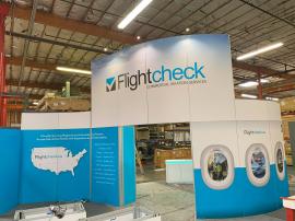 RENTAL: Modified RE-9106 Island Design with Curved Gravitee System Panels -- View 6