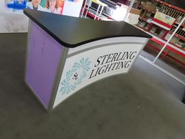 Modified MOD-1530 Reception Counter with Locking Storage and Graphics -- View 2