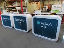 Modified MOD-1573 Custom Counters with Backlit Graphics and Locking Storage