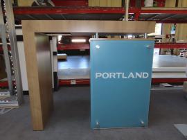 (1) ecoSmart ECO-37C Sustainable Counter with Plex Standoff Graphic and Locking Storage