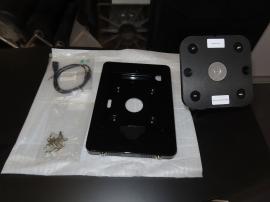 SYM-411 Portable Counter with Graphic and MOD-1329 iPad Swivel Mount with Locking Clamshell Tray -- View 4