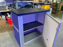 RENTAL: RE-2117 Inline Design with 232" Wide x 96" High Single-Sided Lightbox with Fabric Blocker -- View 3