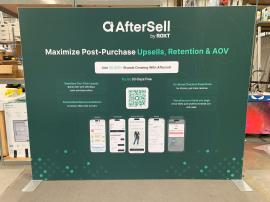 RENTAL: RE-1080 Design with Extrusion Frame, SEG Fabric Graphics, and Baseplates