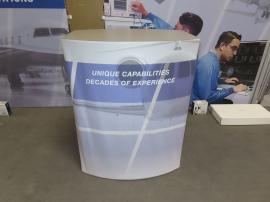 VK-2311 SEGUE Portable Display with SEG Fabric Graphics and SYM-417 Portable Counter with Graphic Fabric Wrap -- View 2
