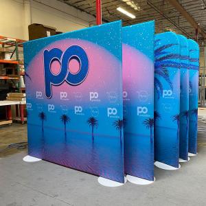 Custom Double-sided Aero Tube Displays with Pillowcase Fabric Graphics