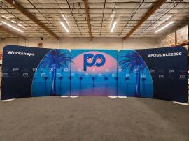 Custom Double-sided Aero Tube Displays with Pillowcase Fabric Graphics -- View 2