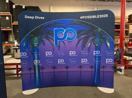 Custom Double-sided Aero Tube Displays with Pillowcase Fabric Graphics -- View 4