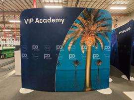 Custom Double-sided Aero Tube Displays with Pillowcase Fabric Graphics -- View 5