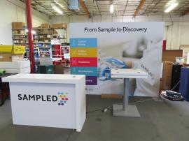 VK-1357 Backlit Exhibit with SEG Tension Fabric Graphics -- View 2