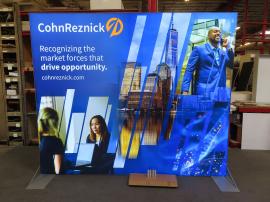 VK-1977 SuperNova Backlit Display with Tension Fabric Graphic and Large Monitor Mount