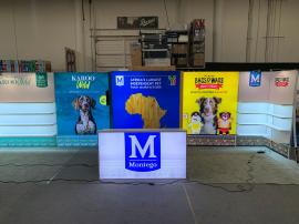 RENTAL: Inline Design with Gravitee Storage Closet, (1) 74" Wide x 95" High Lightbox, and (2) 72" Wide x 95" High Lightboxes -- View 2