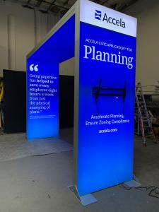 RENTAL: Backlit Arch Canopy Structure from RE-9193 Island Design -- View 2