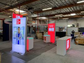 RENTAL: RE-9096 Island Design with 5 ft. Wide x 12 ft. High Double-Sided Lightbox -- View 3