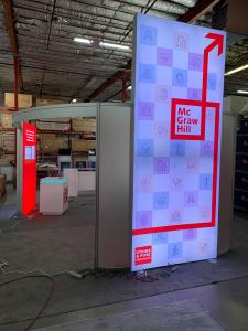 RENTAL: RE-9096 Island Design with 5 ft. Wide x 12 ft. High Double-Sided Lightbox -- View 6