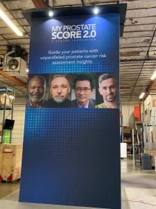 RENTAL: RE-9138 Island Design with 96" Wide x 190" High Gravitee Panel System Storage Tower with Locking Door -- View 4