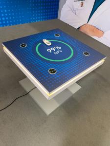 RENTAL: RE-9138 Island Design with 96" Wide x 190" High Gravitee Panel System Storage Tower with Locking Door -- View 7