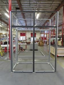 Gravitee Modular Tower/Closet with Locking Door @ 96" W x 50" D x 125" H with Crate Packaging -- View 2