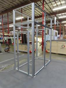 Gravitee Modular Tower/Closet with Locking Door @ 96" W x 50" D x 125" H with Crate Packaging -- View 3