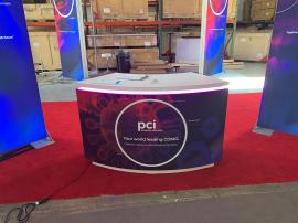 RENTAL: Island Design with (4) 4' Wide x 12' High Double-Sided Lightboxes -- View 4