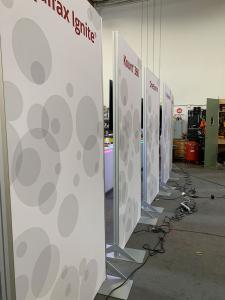 RENTAL: (5) Modified RE-1614 Double-Sided Gravitee Panel Kiosks with 46" Wide x 95" High Gravitee System Panels -- View 4