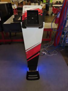 MOD-1373 Tablet Stand/Kiosk with Graphics and LED Accent Lights